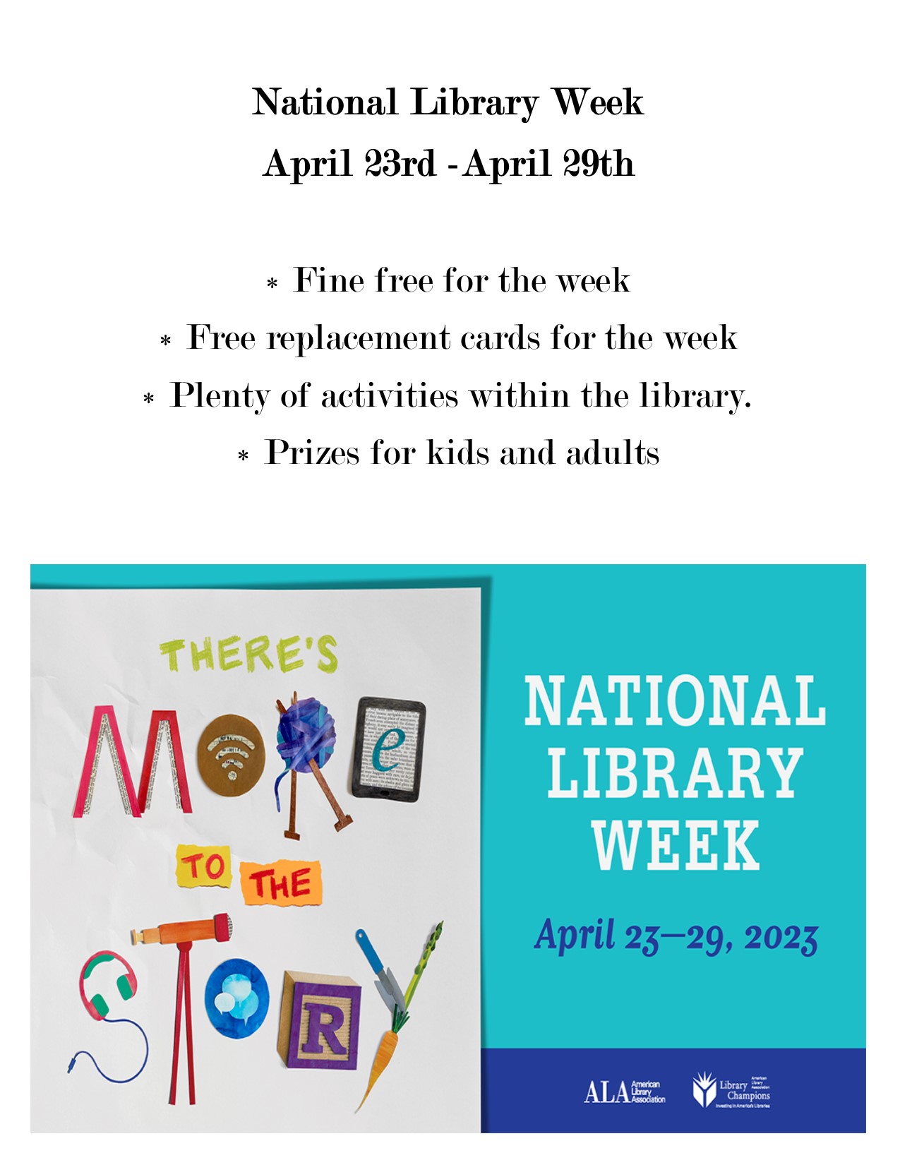 National Library Week Flyer